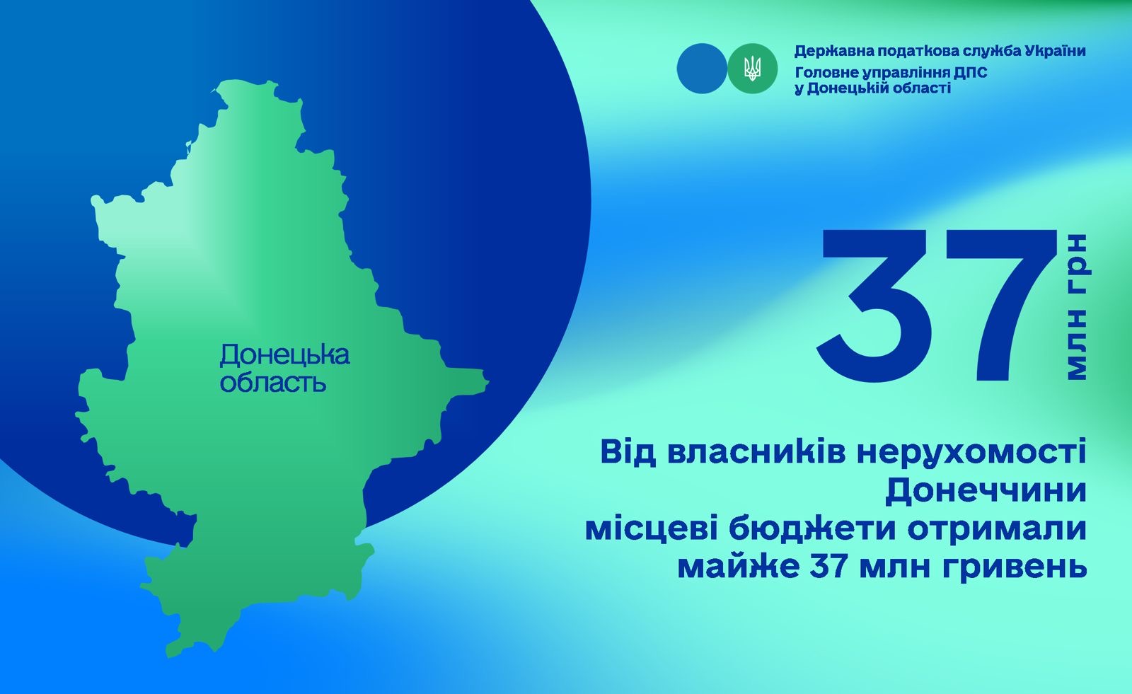 Від власників нерухомості Донеччини місцеві бюджети отримали майже 37 млн гривень